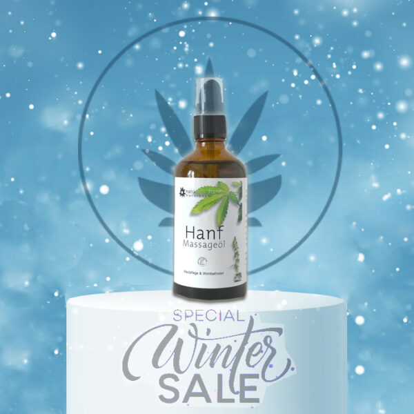 WINTER-SALE - NATÜRLICH HANF MASSAGEÖL 100ml